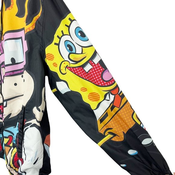 Members Only x Nickelodeon AOP Character Print Full Zip Windbreaker - Mens Large - Picture 7 of 11